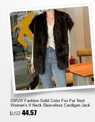 GVUW Thickened Fur Coat Women's Fashion Turn Down Collar Loose Cardigan Coats 2025 New Winter Products 17S2180