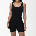 Women Full Body Shaper Wide Shoulder Seamless Bodysuit Shapewear Tummy Control Jumpsuit Sexy Thigh Slim Compression Underwear