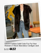 GVUW Thickened Fur Coat Women's Fashion Turn Down Collar Loose Cardigan Coats 2025 New Winter Products 17S2180